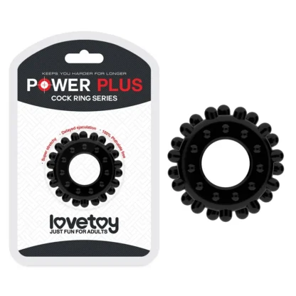 Erekčný krúžok Power Plus čierny