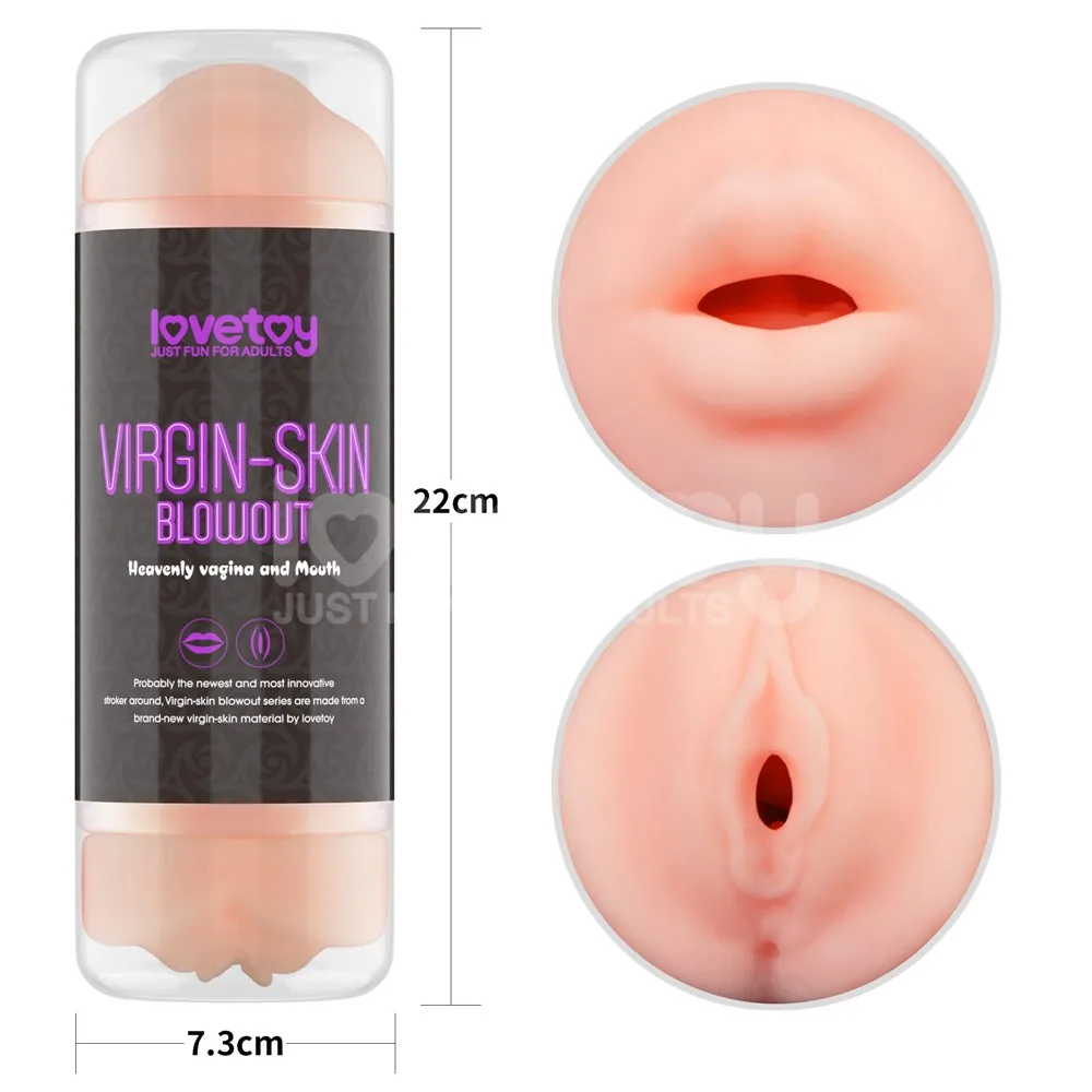 Virgin-Skin Blowout obojstranný masturbátor – Obrázok 3