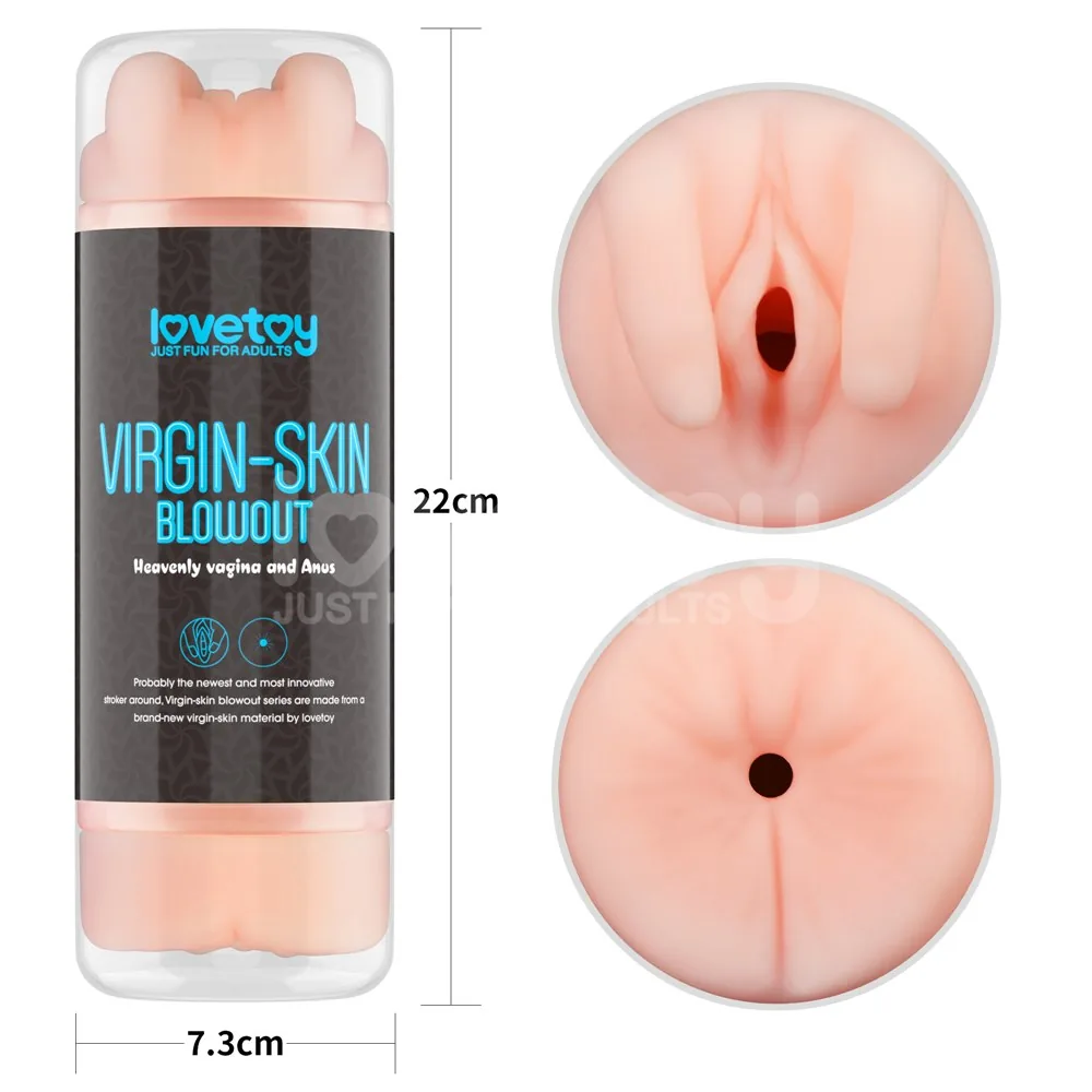 Virgin-Skin Blowout obojstranný masturbátor – Obrázok 3