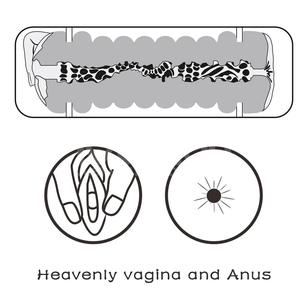 Virgin-Skin Blowout obojstranný masturbátor – Obrázok 4
