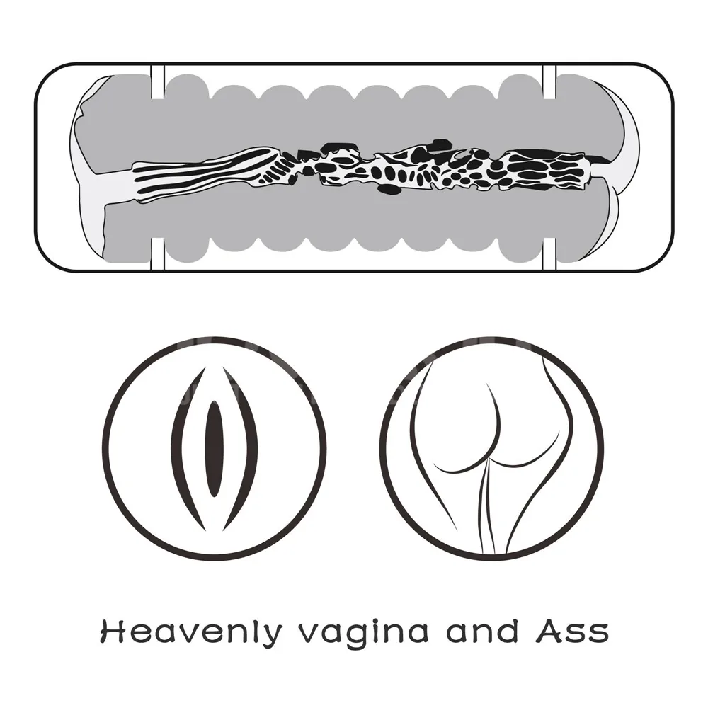 Virgin-Skin Blowout obojstranný masturbátor – Obrázok 4