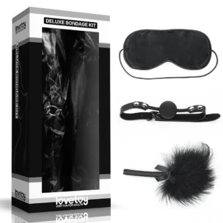 BDSM bondage súprava – maska, roubík a pierko