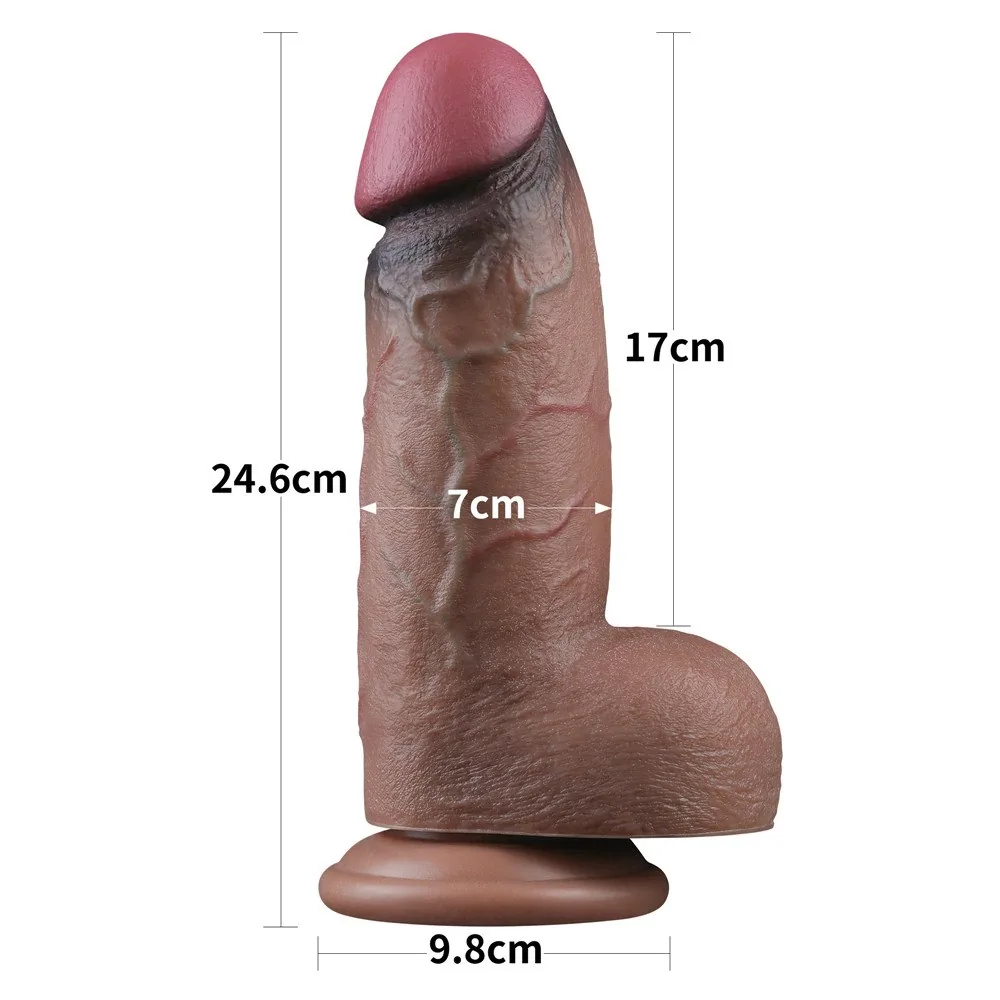 Dildo Nature Cock XXL 9,5" – Obrázok 5