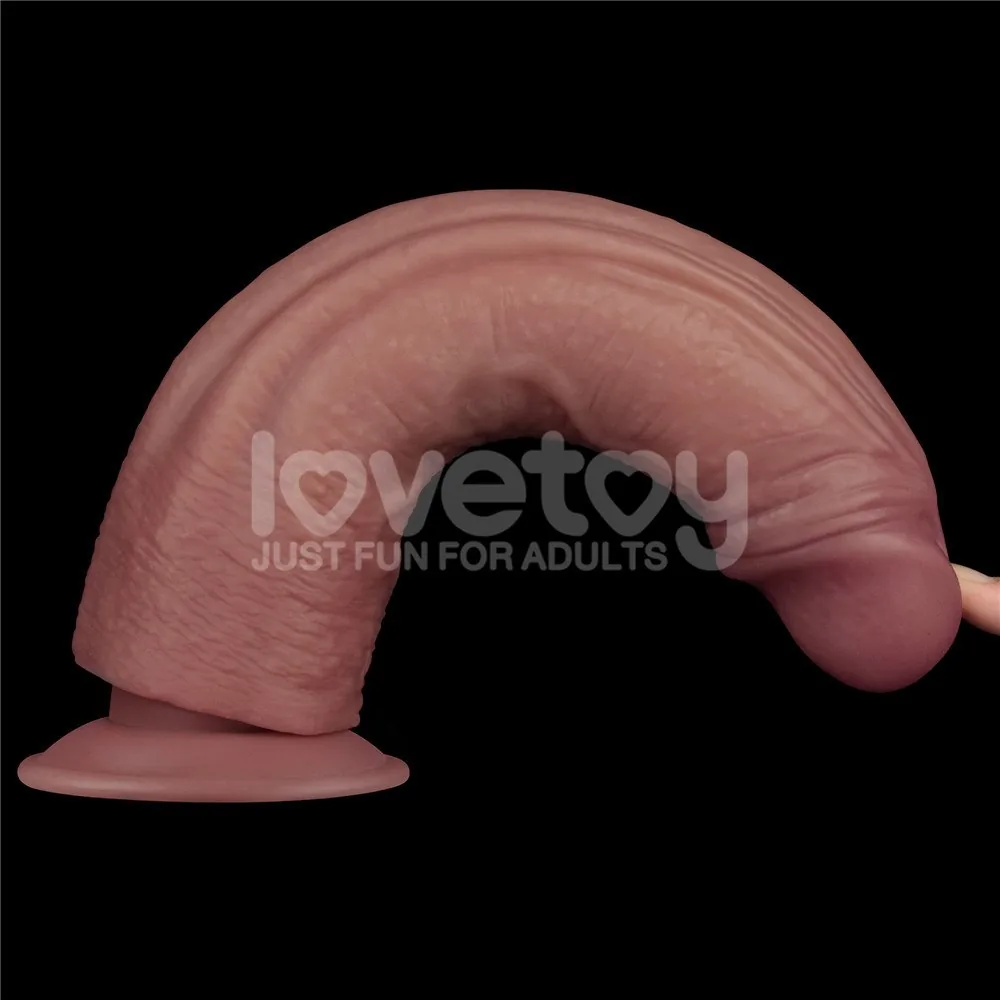 Lovetoy Dual Density Power Cock 10,5'' – realistický vibrátor – Obrázok 11