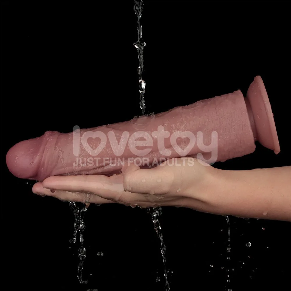 Lovetoy Dual Density Power Cock 10,5'' – realistický vibrátor – Obrázok 13