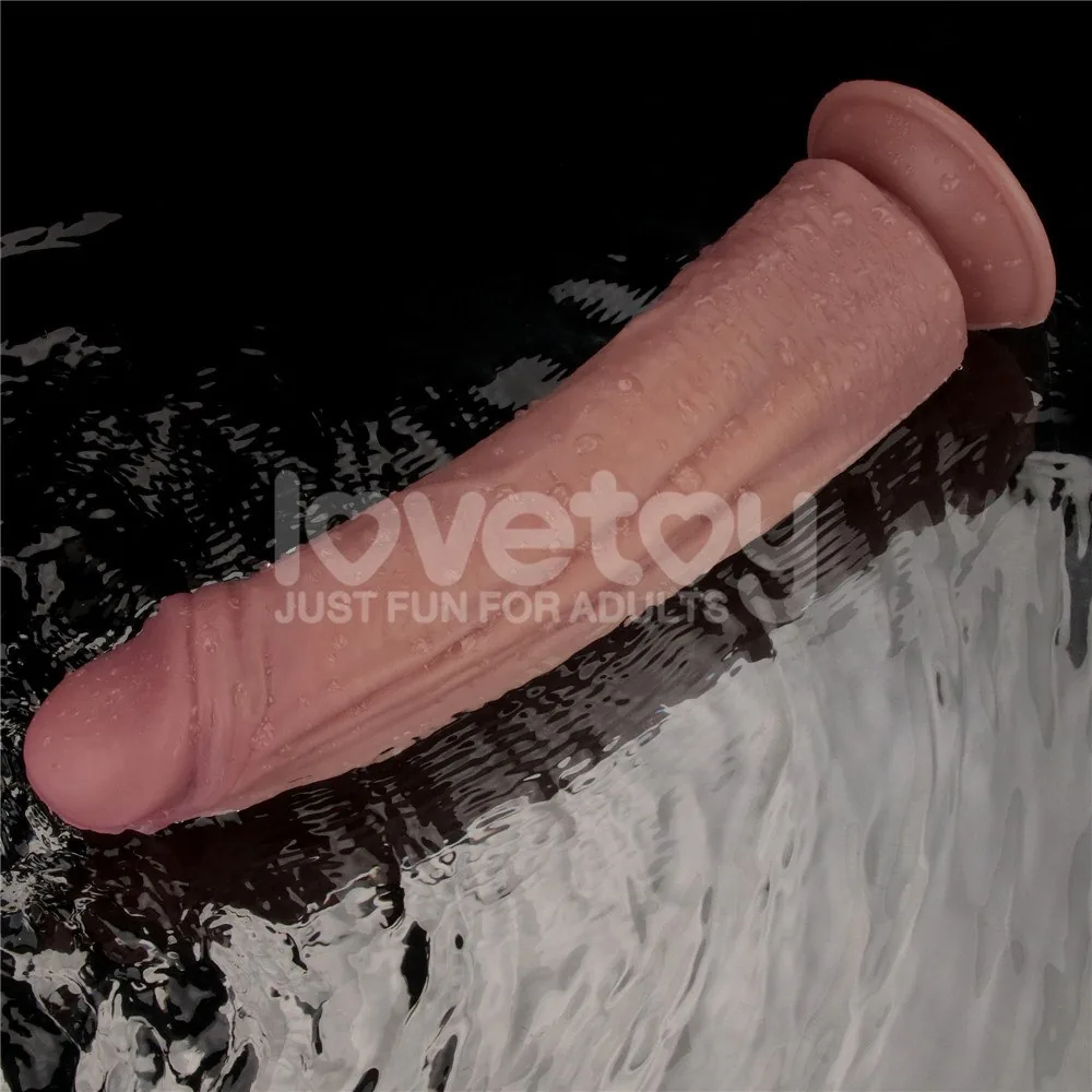 Lovetoy Dual Density Power Cock 10,5'' – realistický vibrátor – Obrázok 14