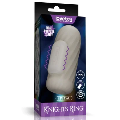 Lovetoy Knights Ring – vibračný návlek 2v1, špirála