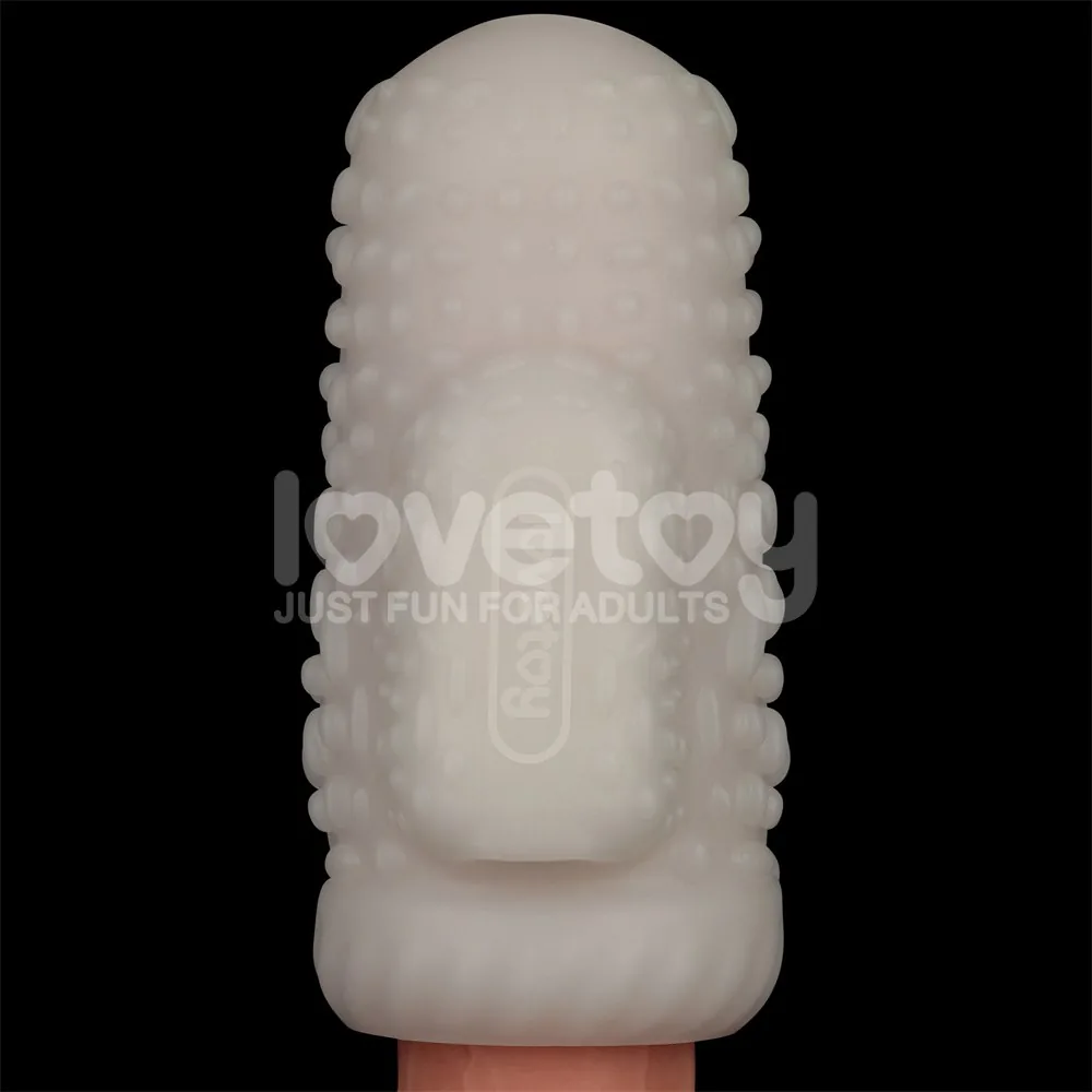Lovetoy Knights Ring – vibračný návlek 2v1, kvapky – Obrázok 15