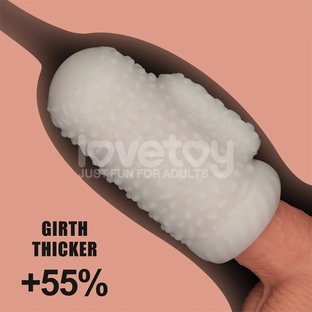Lovetoy Knights Ring – vibračný návlek 2v1, kvapky – Obrázok 20