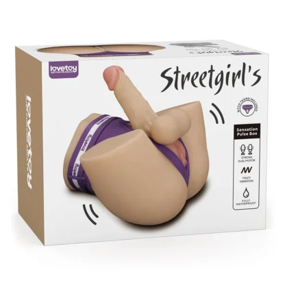 Masturbátor Streetgirl's Dual Motor Sensation Pulse s dildom – realistické torzo