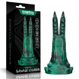 Vibrátor Savage Charm Double-Claw – silikónové fantasy dildo