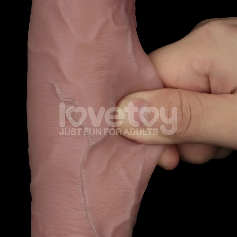 Dildo Sliding Skin Pro II 10" dvojvrstvové silikónové – Obrázok 11