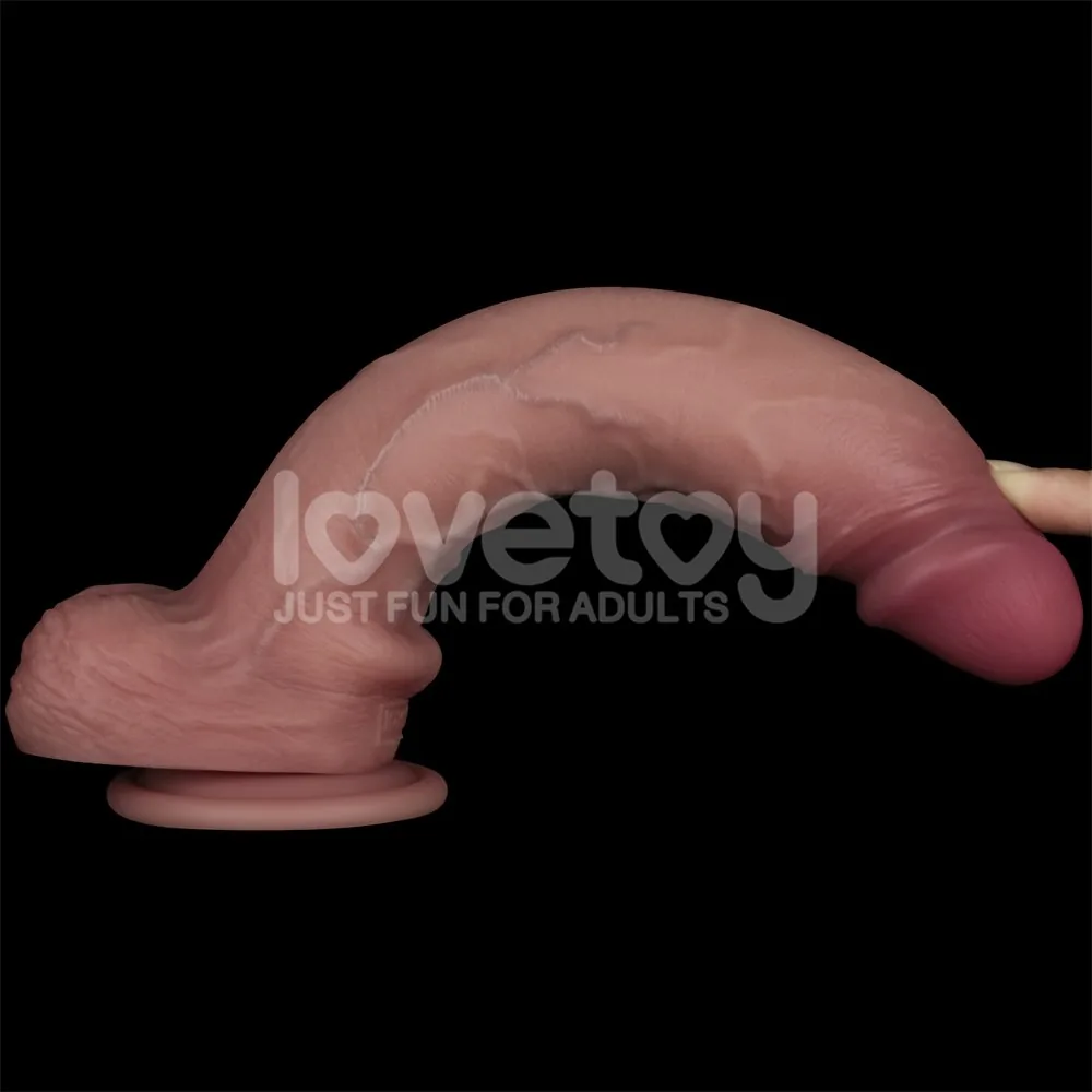Dildo Sliding Skin Pro II 10" dvojvrstvové silikónové – Obrázok 12