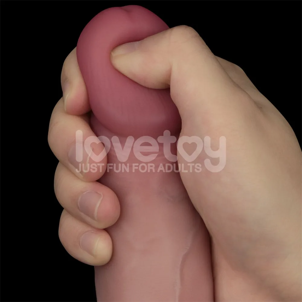 Dildo Sliding Skin Pro II 8" dvojvrstvové silikónové – Obrázok 10