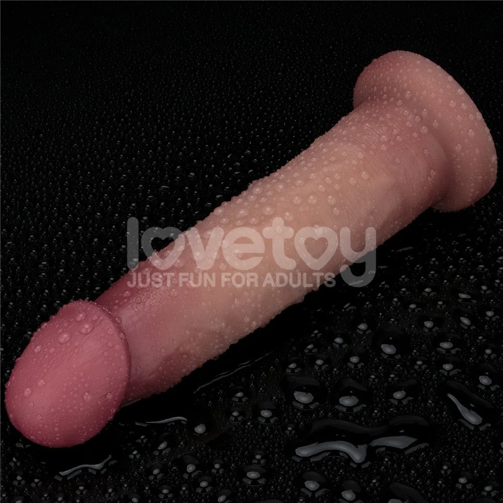 Vibračné dildo Sliding Skin Pro II 9" – Obrázok 19
