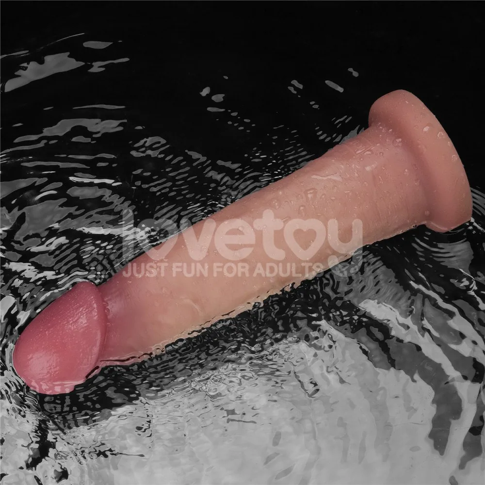 Vibračné dildo Sliding Skin Pro II 9" – Obrázok 21