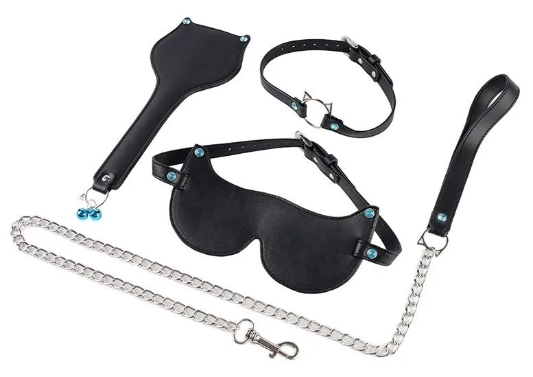 BDSM súprava Lady Cat Rhinestone (3 kusy) JGF Toys