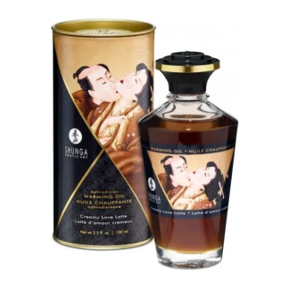 Shunga Aphrodisiac hrejivý olej Krémové latte 100 ml