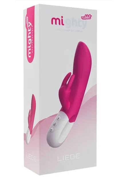 Vibrátor Liebe Mighty Rabbit (višňový)