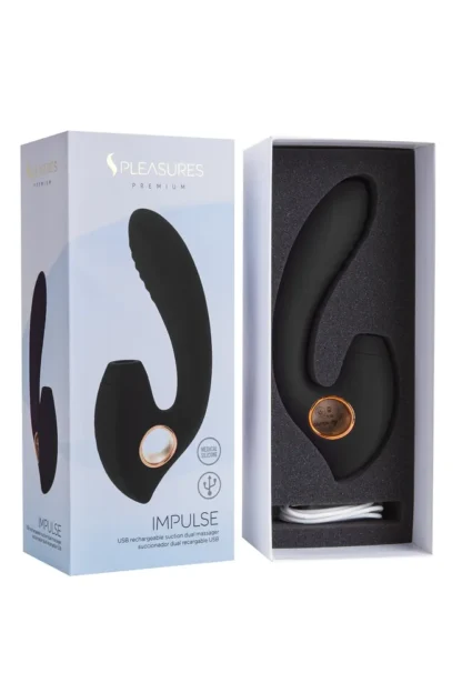 Vibrátor Impulse (čierno-zlatý)