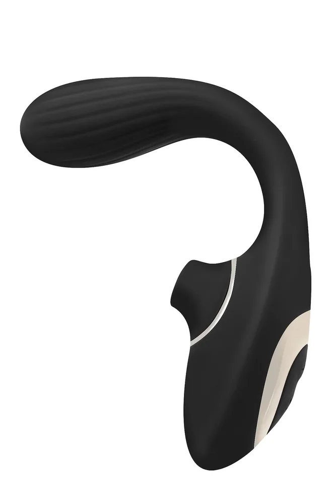 Vibrátor Dual Suction (čierny)