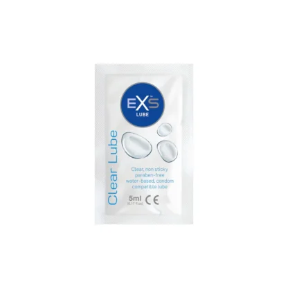 EXS Clear Lube – lubrikačné vrecúška 5 ml, 100 ks