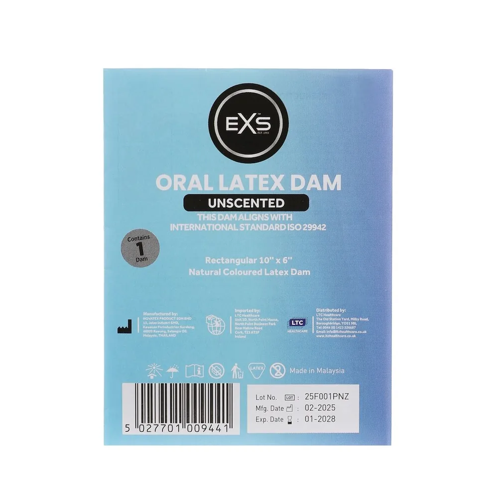 Orálne ochranné fólie Exs Oral Dam Unscented
