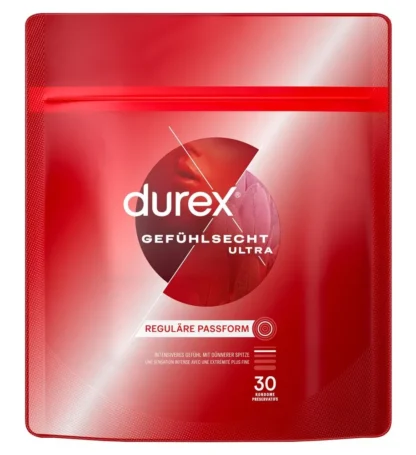 Kondómy Durex Thin Ultra, 30 ks