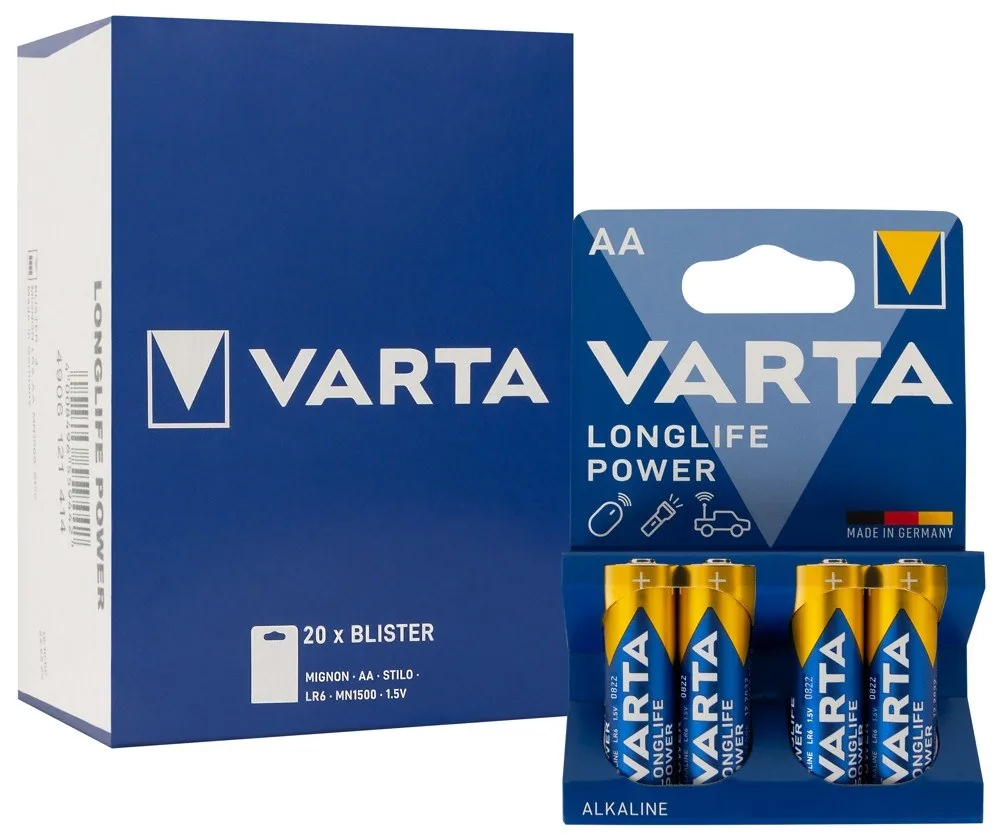 Varta – batéria AA (20× 4 ks) – Obrázok 2
