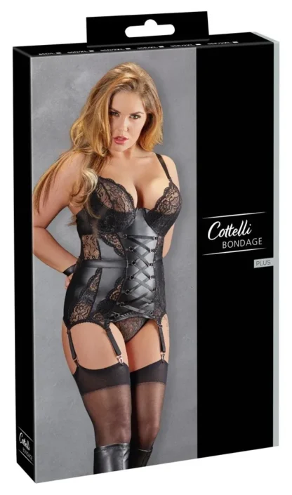 Korzet a nohavičky Cottelli Bondage 95E/2XL