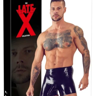 Latexové nohavičky s návlekom a análnym kondómom