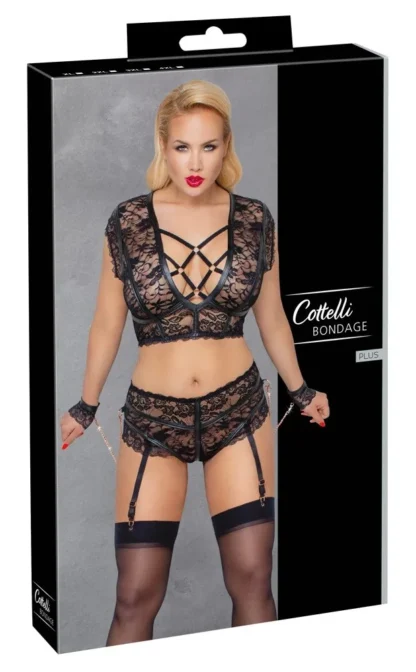 Cottelli Bondage – set s čipkovými putami