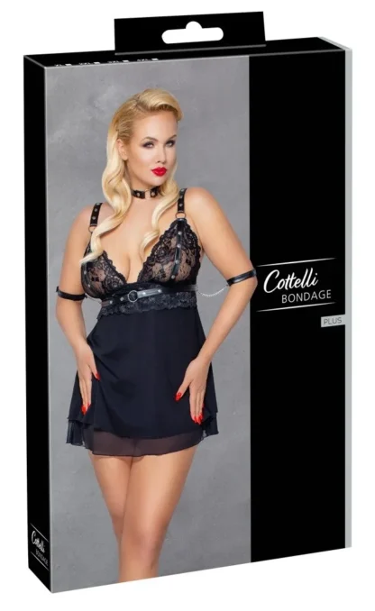 Bondage súprava Cottelli: babydoll a obojok