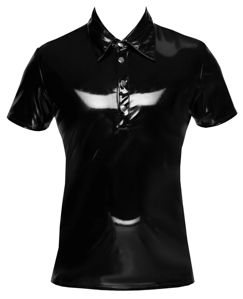 Vinylové polo tričko Black Level – Obrázok 2