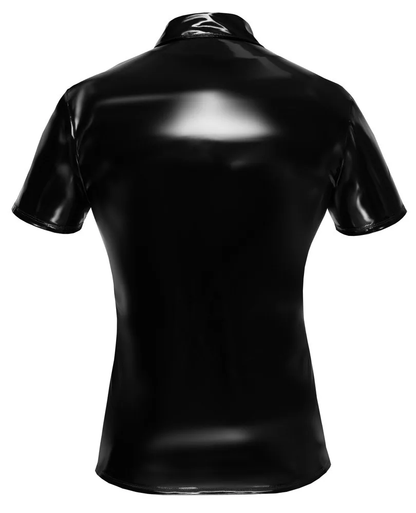 Vinylové polo tričko Black Level – Obrázok 3