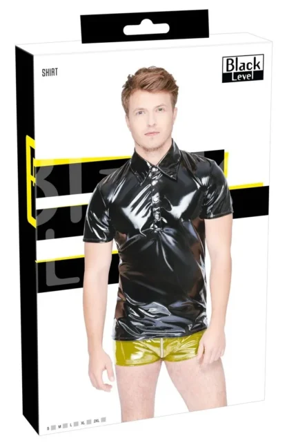 Vinylové polo tričko Black Level