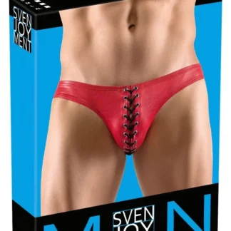Lesklé červené slipy Svenjoyment