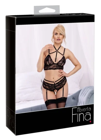 Abierta Fina – set podprsenka a rozkrokové nohavičky