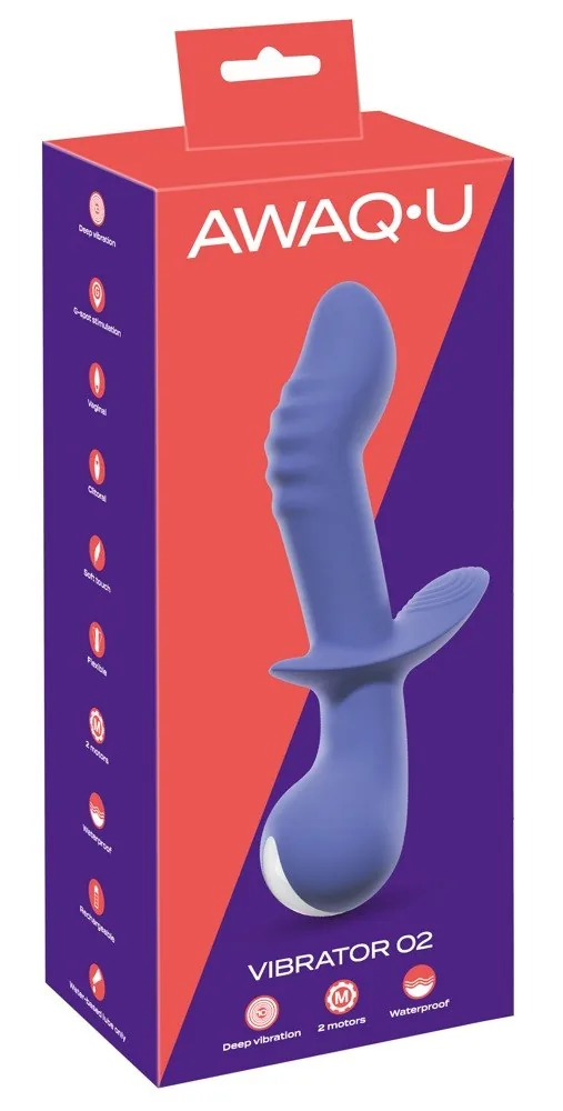 You2Toys AWAQ.U Vibrator 2 – vibrátor s klitorisovým stimulátorom