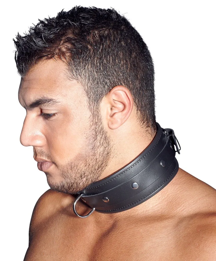 Kožený obojok Leather Collar S/M – Obrázok 5