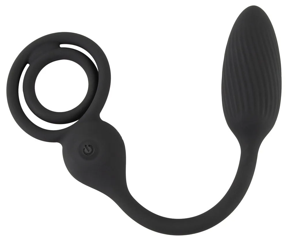 Erekčný krúžok Cock and Ball Ring s análnym kolíkom na diaľkové ovládanie – Obrázok 4