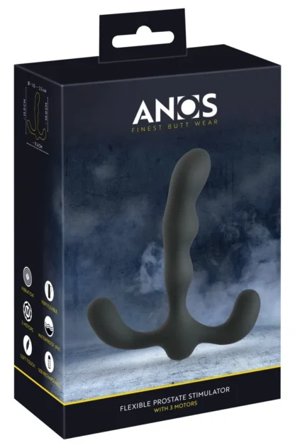 Anos flexibilný stimulátor prostaty s 3 motormi