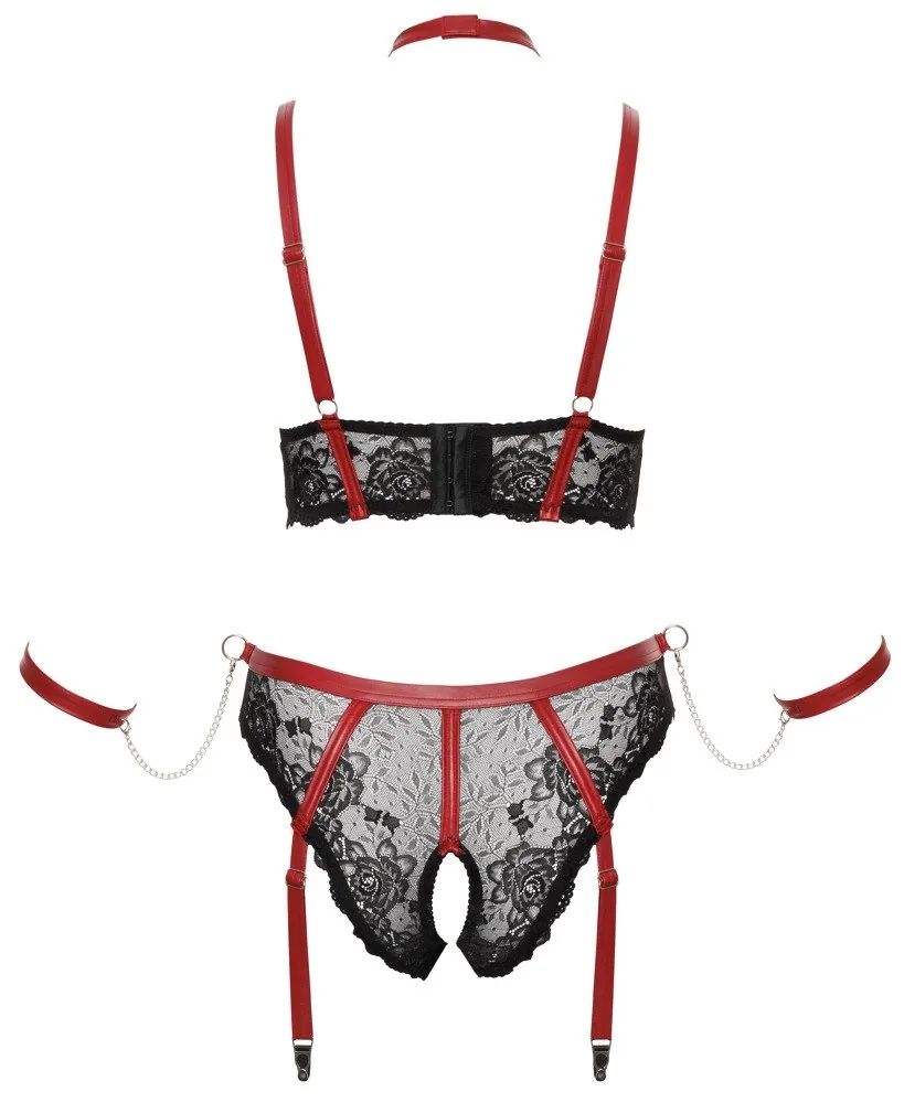 Cottelli Bondage Plus – súprava s obojkom a putami – Obrázok 3