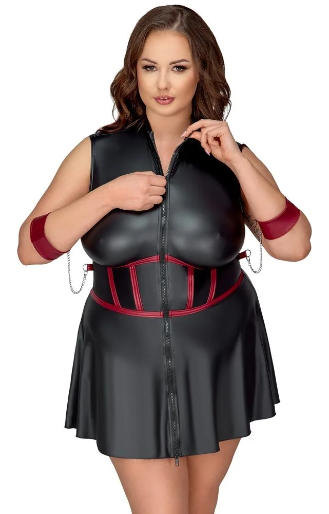 Šaty Cottelli Bondage Plus s putami a maskou – Obrázok 5