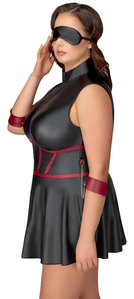 Šaty Cottelli Bondage Plus s putami a maskou – Obrázok 6
