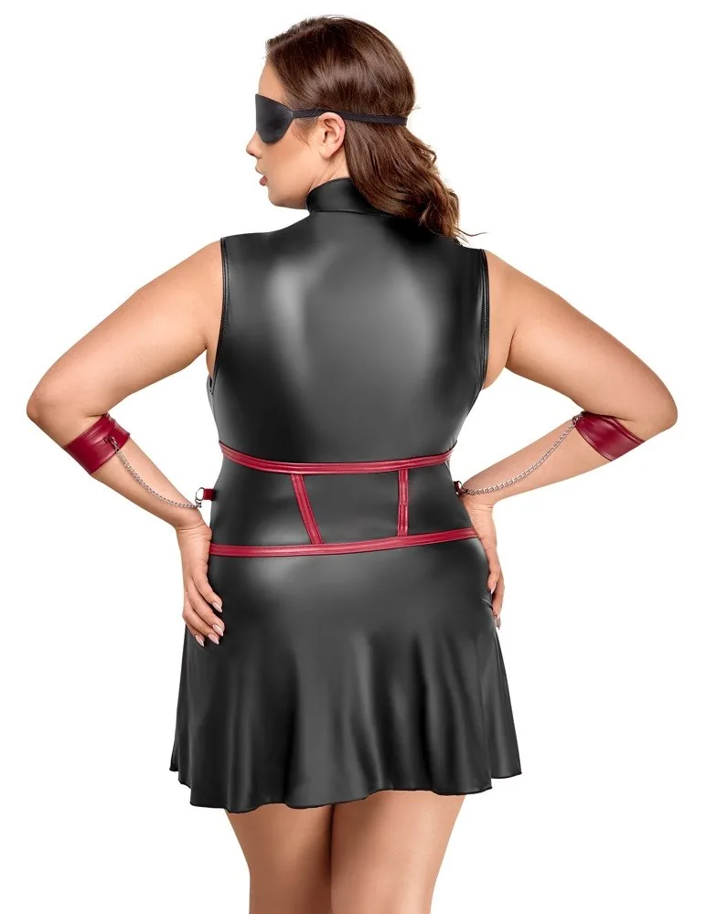 Šaty Cottelli Bondage Plus s putami a maskou – Obrázok 7