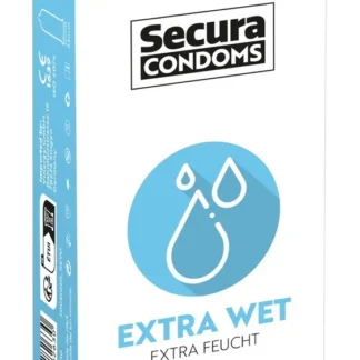 Secura Extra Wet – kondómy s extra lubrikáciou 12 ks