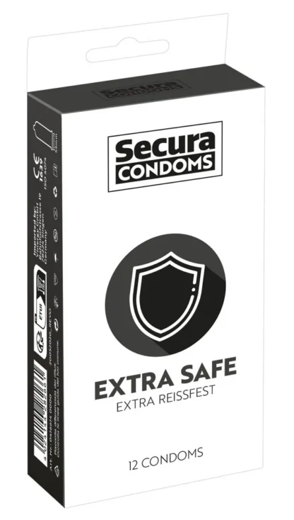 Secura Extra Safe – kondómy so zosilnenými stenami 12 ks