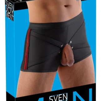 Pánske nohavičky Men's Pants čierno-červené – veľkosť S
