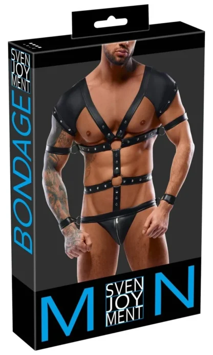 Svenjoyment pánske body v štýle postroja so 4 putami